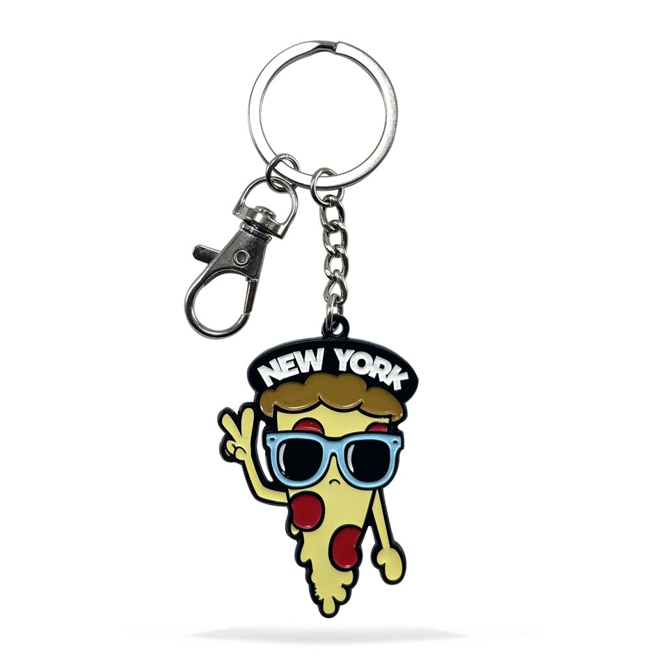 NYC Pizza Enamel Keychain