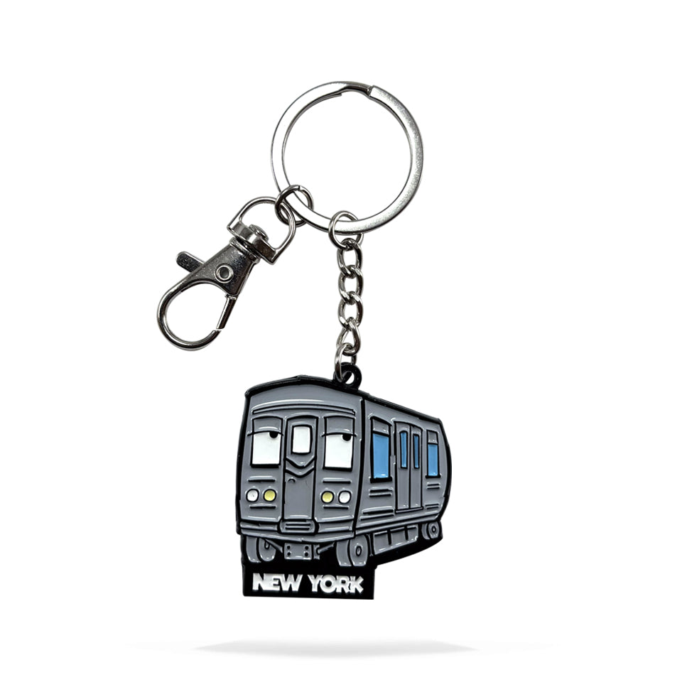 NYC Subway Enamel Keychain