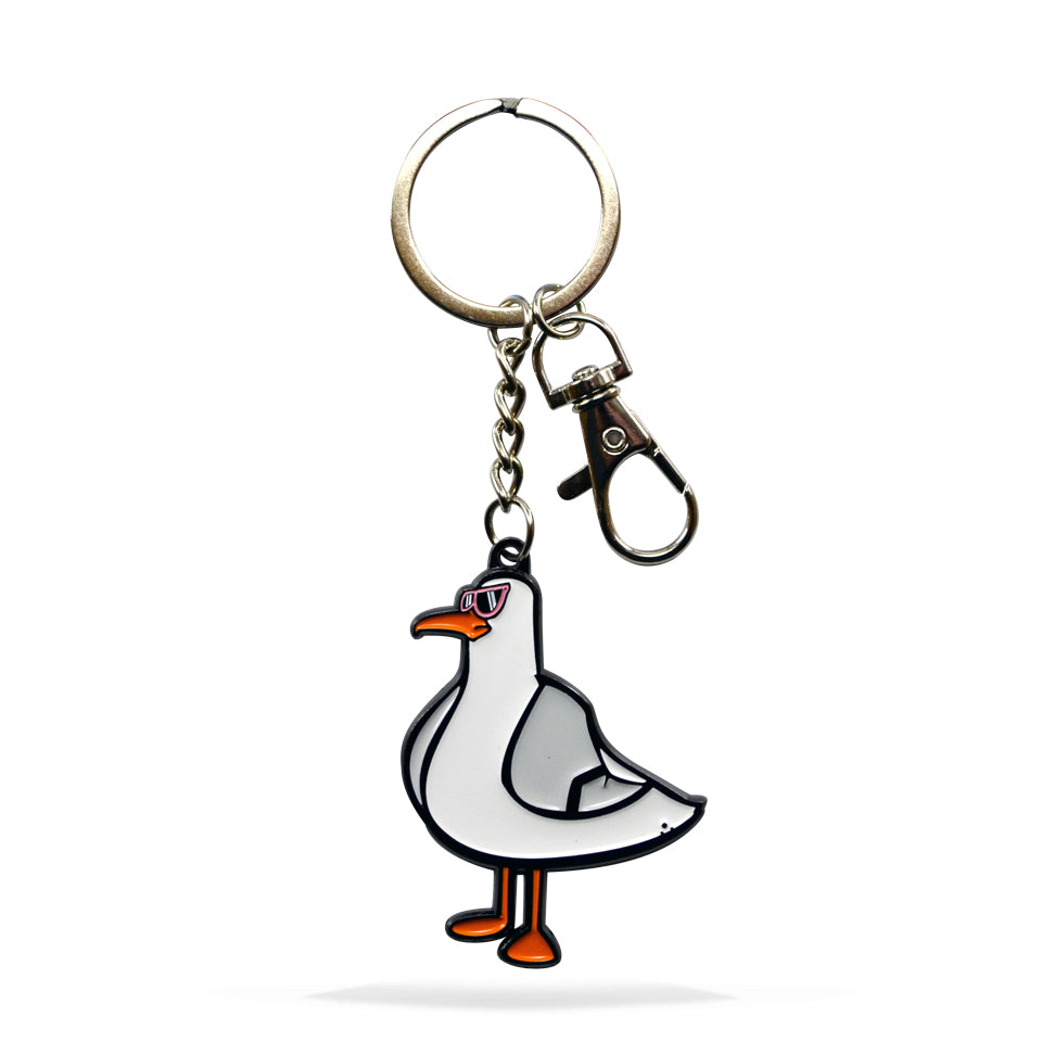 Seagull Enamel Keychain