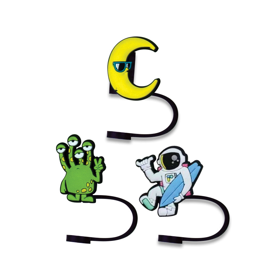 Space Pack Straw Toppers