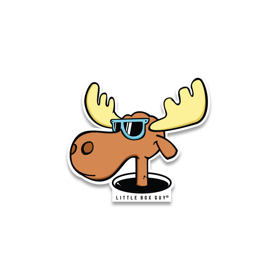 Moose 'Hole in One' Sticker