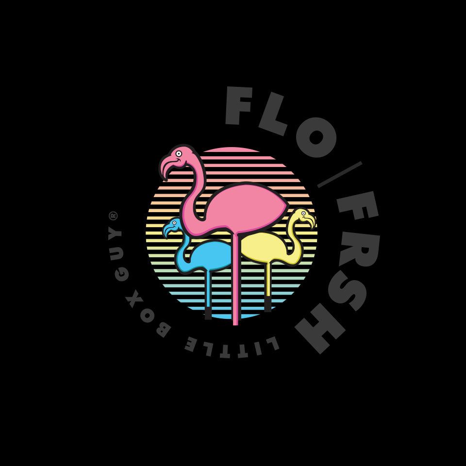 Gradient FRSH Flamingos Racerback Tank