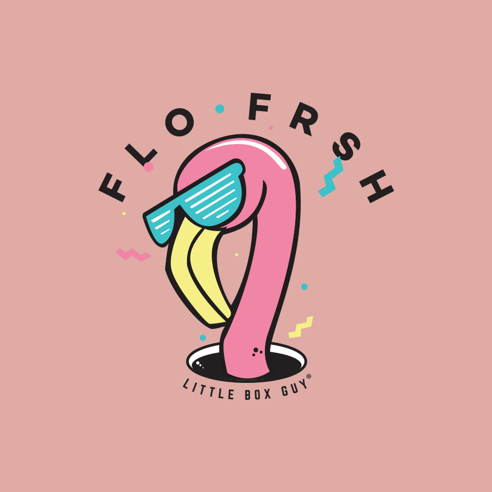 Flamingo 'Hole in One' Cropped Hoodie