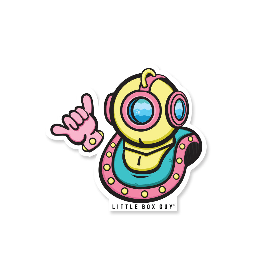 Scuba Shaka Sticker