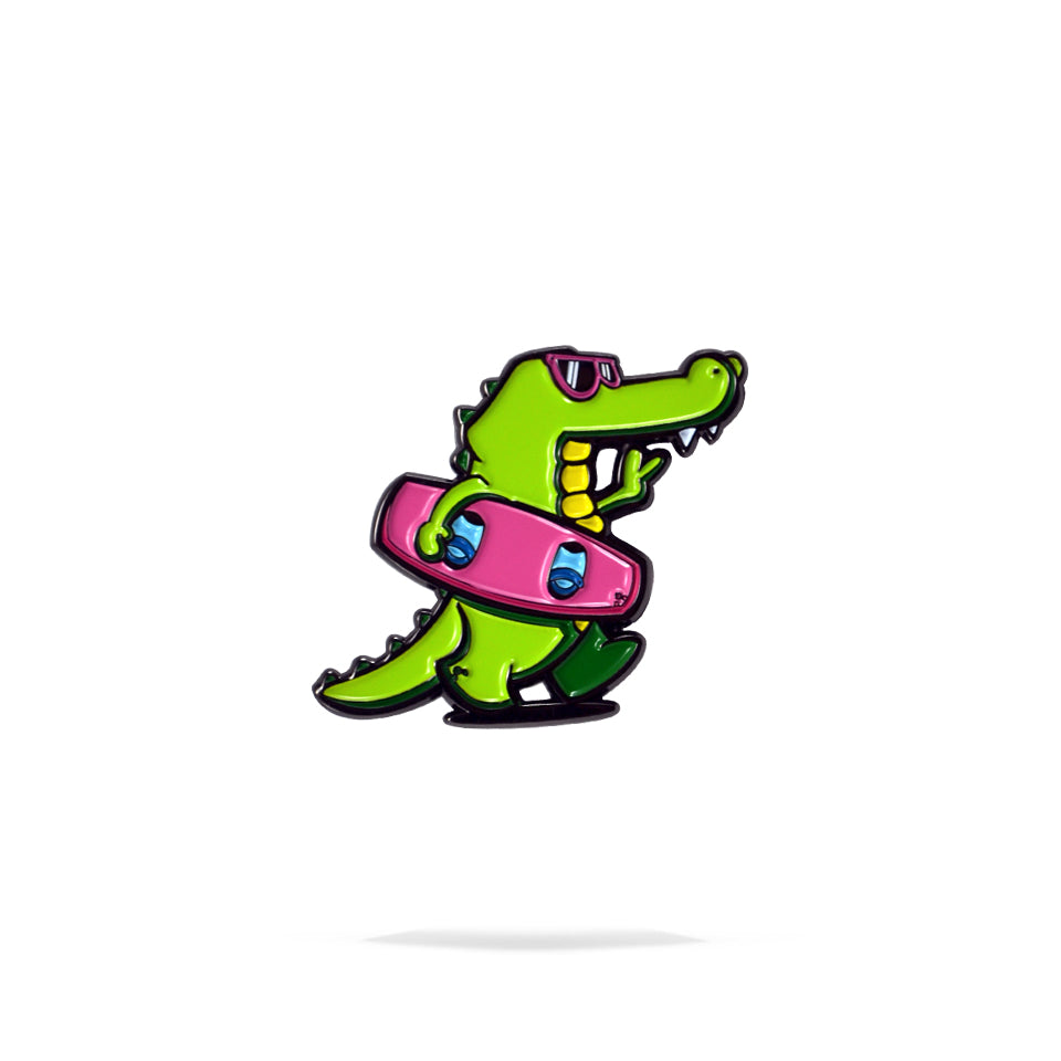 Gator Wake Enamel Pin