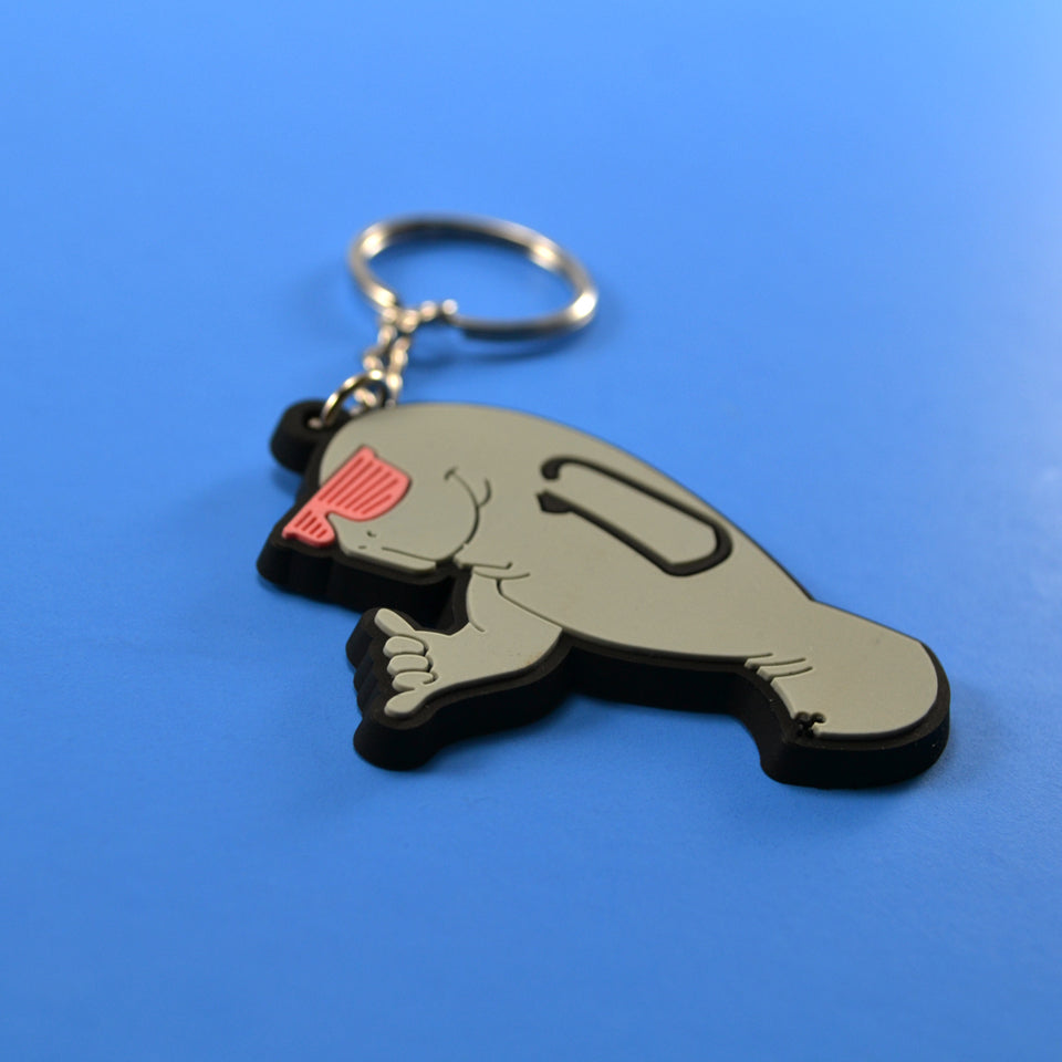 Manatee PVC Keychain