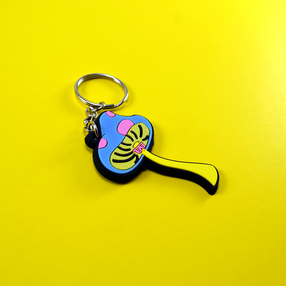 Mushroom PVC Keychain