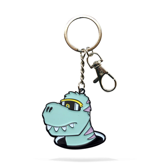 Allosaurus Enamel Keychain