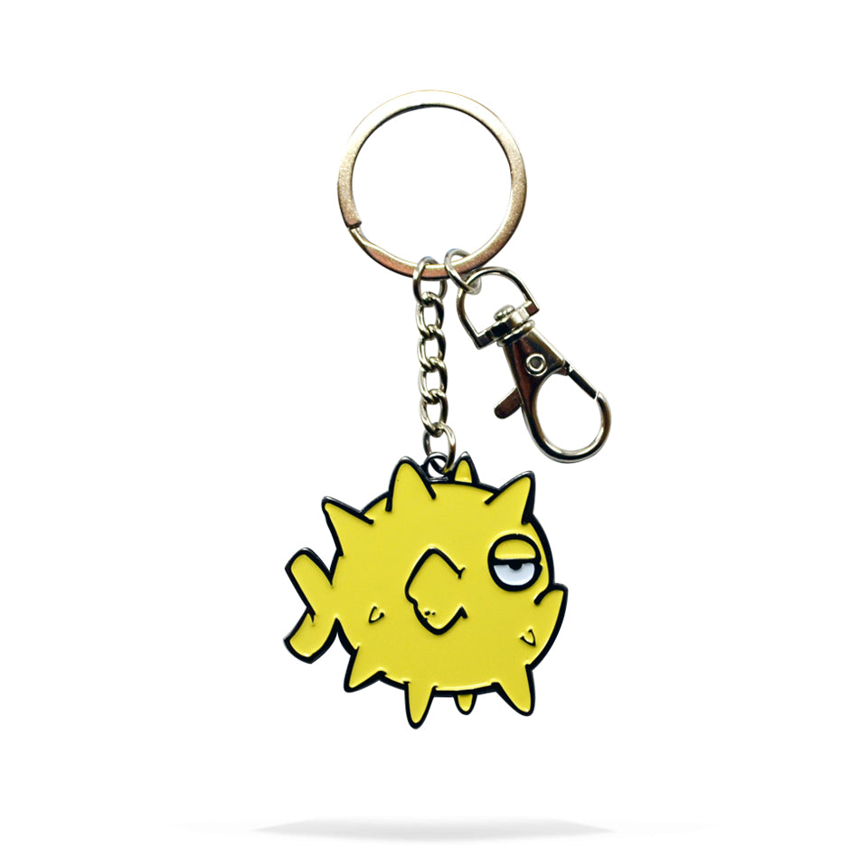 Blowfish Enamel Keychain