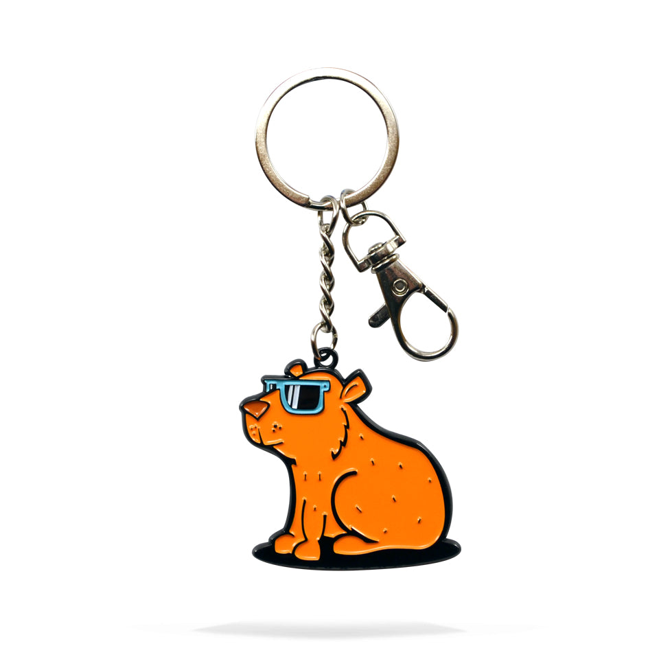 Capybara Enamel Keychain