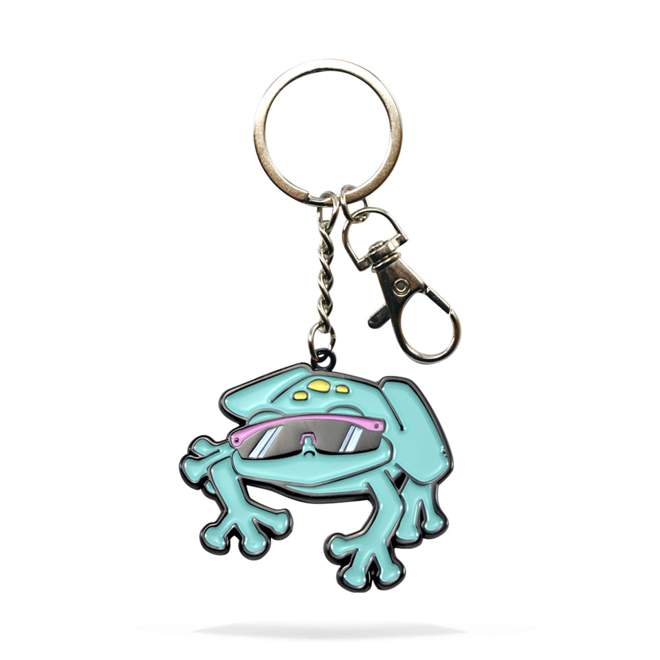 Frog Enamel Keychain