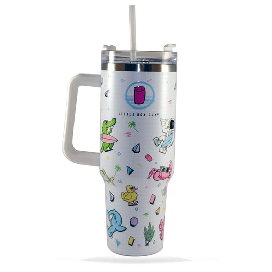 'On the Grid' 40oz Tumbler