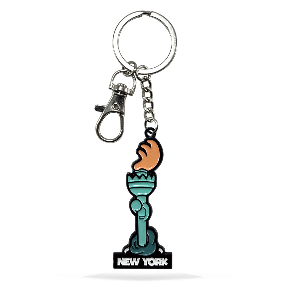NYC Statue of Liberty Enamel Keychain