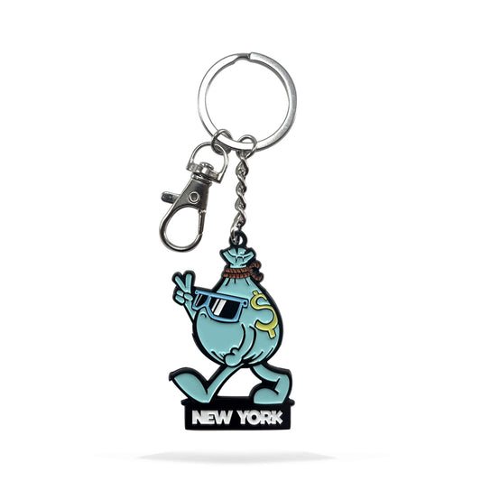 NYC Money bag Enamel Keychain