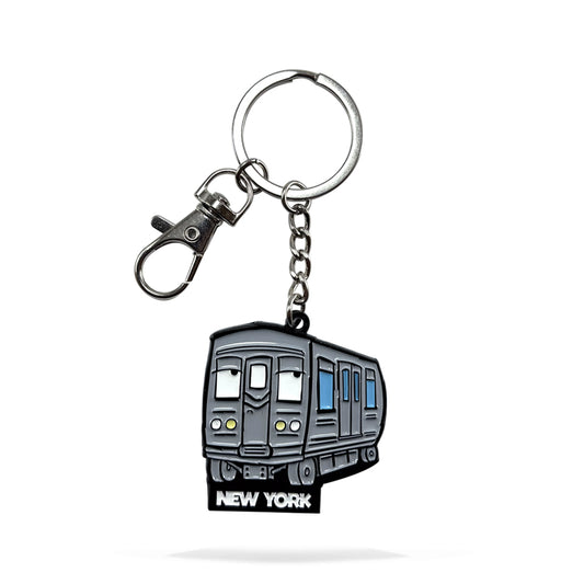 NYC Subway Enamel Keychain