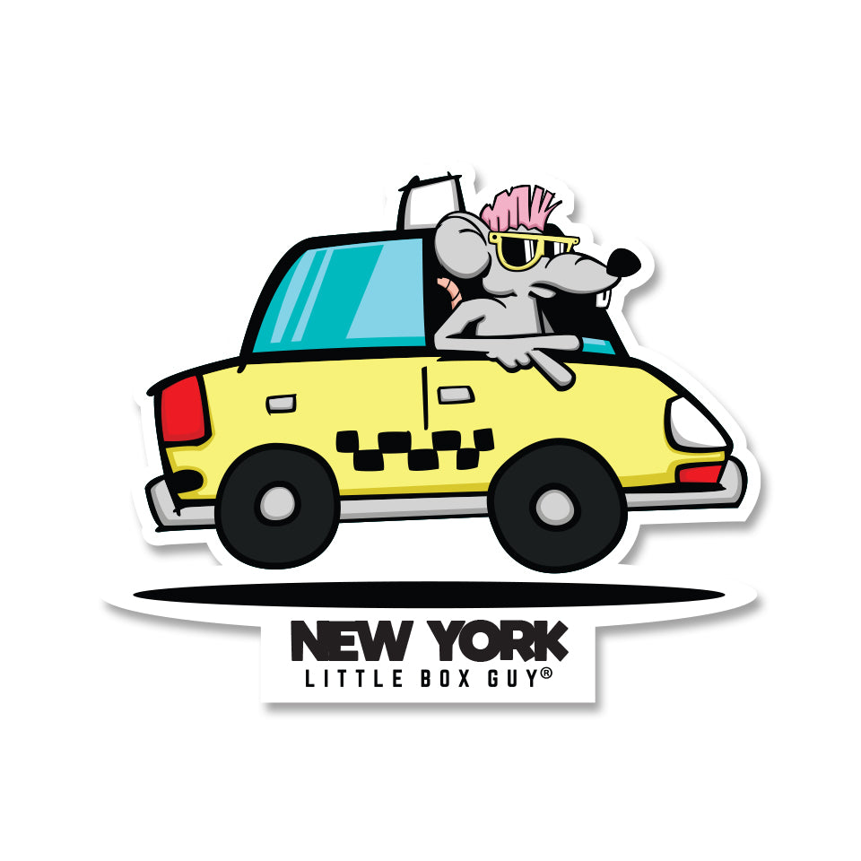 NYC Taxi Rat Sticker