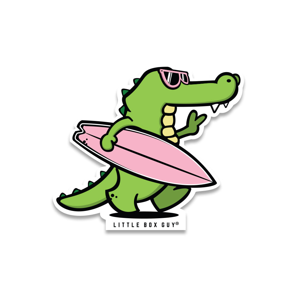 Gator Sticker Surf Gator Sticker – Little Box Guy