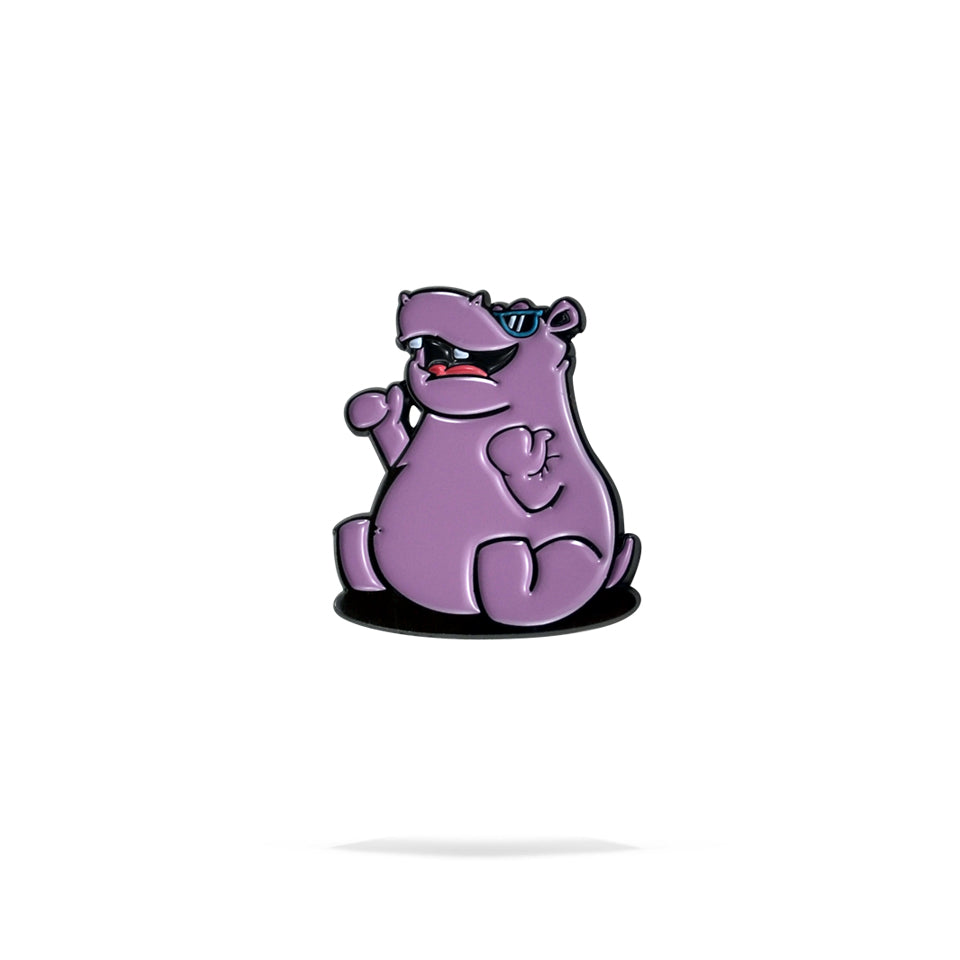 Hippo Enamel Pin