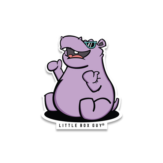 Hippo Sticker