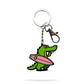 Surf Gator Enamel Keychain