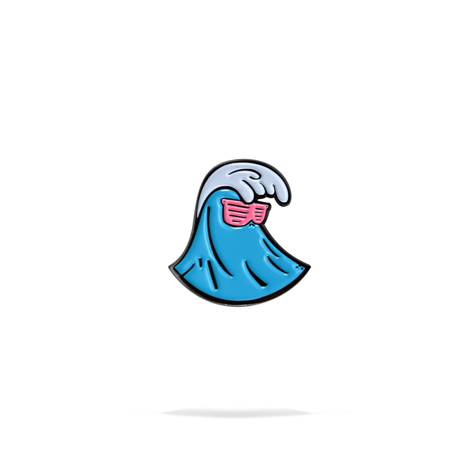 Wave Enamel Pin – Little Box Guy