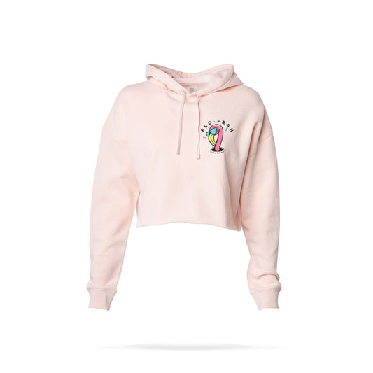 Flamingo 'Hole in One' Cropped Hoodie