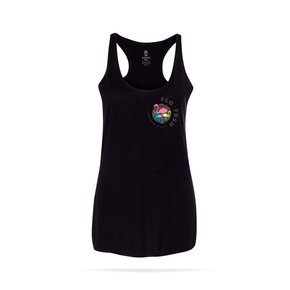 Gradient FRSH Flamingos Racerback Tank