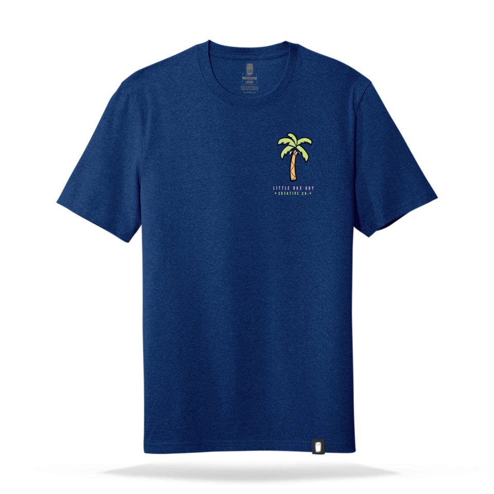 Mister Tee Maglietta Uomo Compton Palms - 100% Cotone, Stampa Frontale, Vestibilità Regular - Vibrazioni California